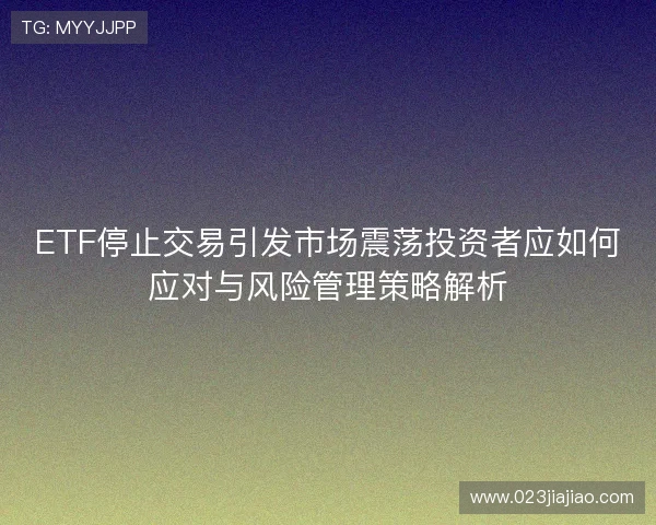 ETF停止交易引发市场震荡投资者应如何应对与风险管理策略解析